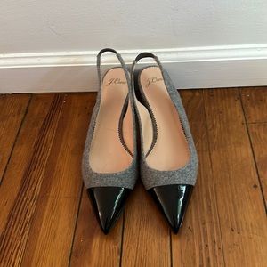 Jcrew Cap Toe Block Heels